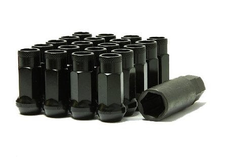 Muteki SR48 Open End Lug Nuts (12x1.5 - 48mm) Black 32906B