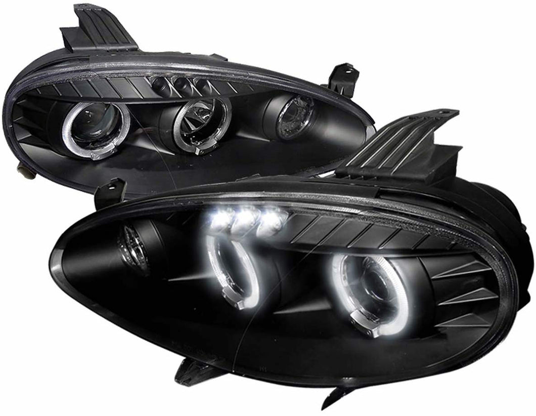 Spec-D Halo Projector Headlights Miata [Black] (2001-2005) LHP-MX501JM-TM